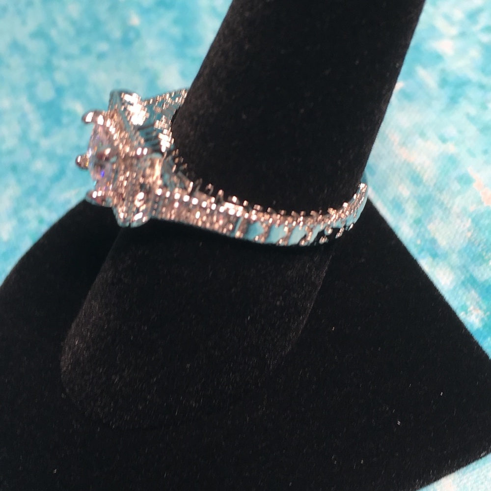 Simulated Diamond Cocktail Ring - image 6